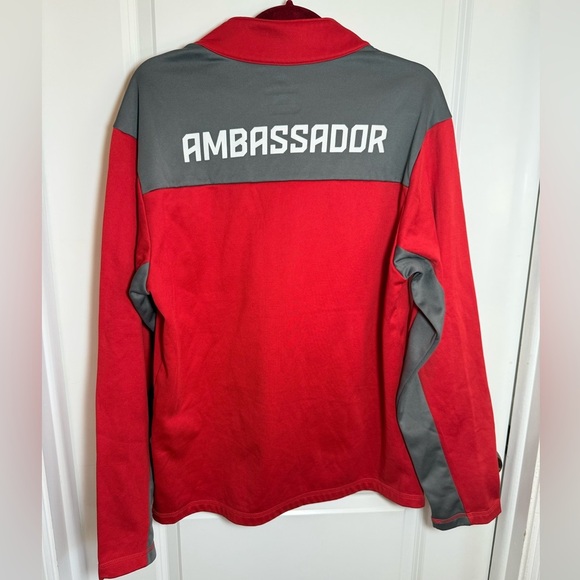TAMPA BAY AMBASSADOR Fanatics Red and Gray Pullover, size large - Picture 4 of 5